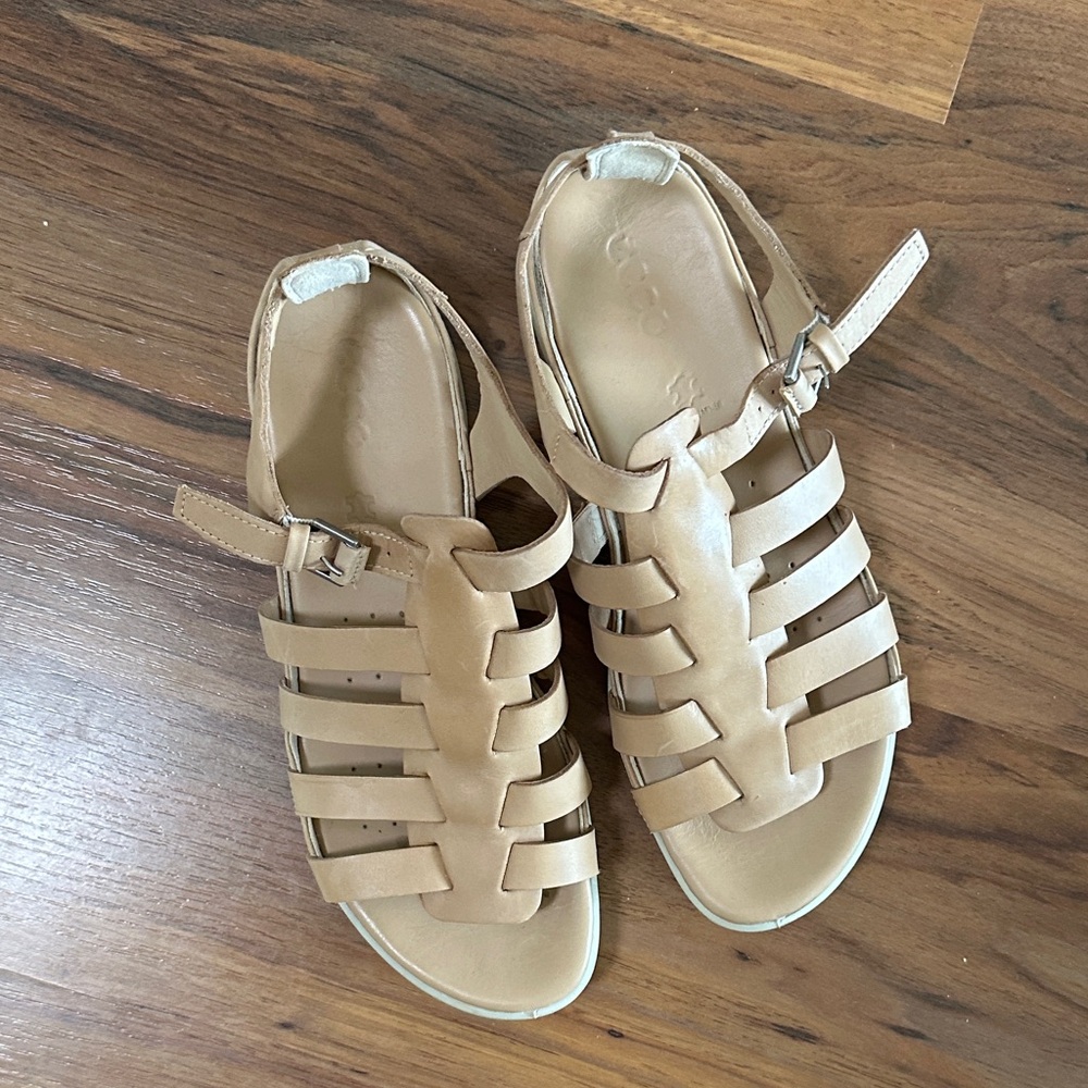 Ecco Women's Tan Leather Sandals, 40